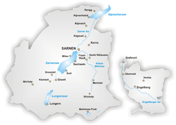 Distrikte vaan kanton Obwalden