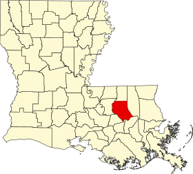 Livingston Parish'in Konumu