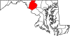 Map of Maryland highlighting Frederick County.svg