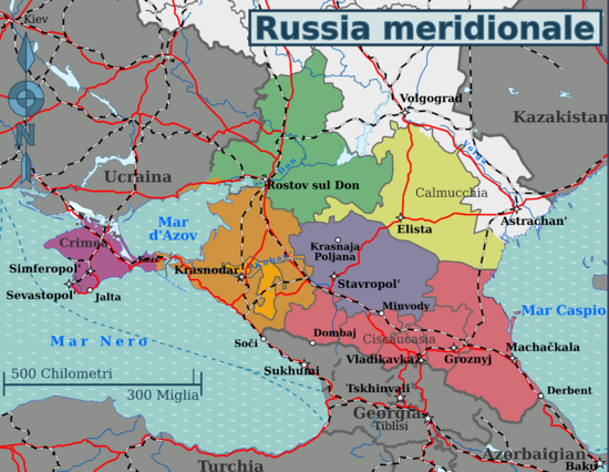 Mappa divisa per regioni