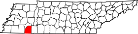 Map of Tennessee highlighting McNairy County.svg