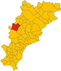 Locatie van Murialdo in Savona (SV)