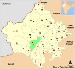 District de Pali - Carte