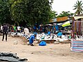 Marché des chaussures a Gbégamey