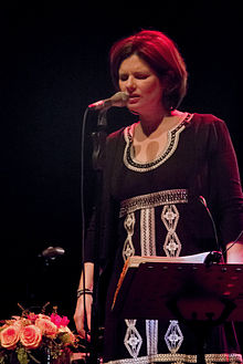 Timmins performing with Cowboy Junkies in Philadelphia, 2012 Margo Timmins at the Keswick Theatre (6824349638).jpg