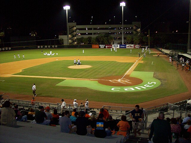 Alex Rodriguez Park at Mark Light Field, the home field for Miami Hurricanes baseball, on the campus of the University of Miami, 2007