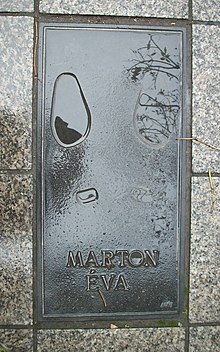 Marton, Éva opera singer's footprint on Hungarian 'Walk of Fame'.jpg