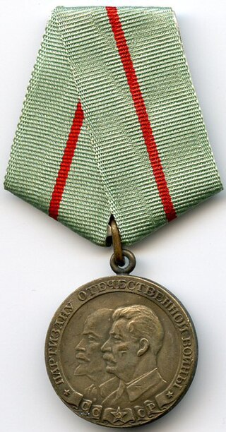 <span class="mw-page-title-main">Medal "To a Partisan of the Patriotic War"</span> World War II Soviet paramilitary award