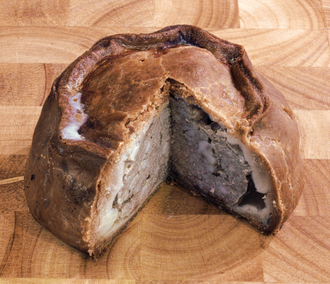 Melton Mowbray pork pie by Dickinson and Morris Melton Mowbray Pork Pie.png