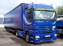 A cab over semi-tractor Mercedes-Benz Actros truck.jpg