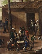 ダイスで遊ぶ兵士たち (1630s)