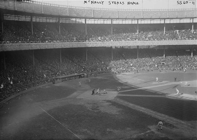 The Polo Grounds during Game 1 of the series.