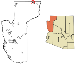 Location of Colorado City in Mohave County, Arizona
