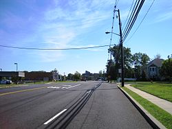 Along eastbound Cliffwood Road (CR 689)