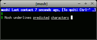 <span class="mw-page-title-main">Mosh (software)</span> Remote terminal