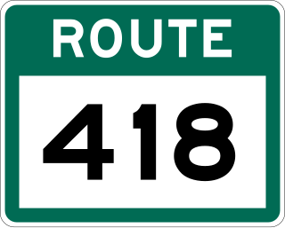 <span class="mw-page-title-main">Newfoundland and Labrador Route 418</span> Road in Newfoundland and Labrador, Canada