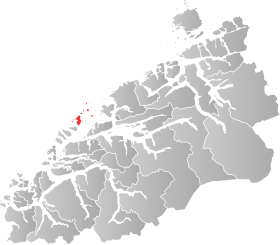 Locatie van Sandøy