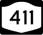 New York State Route 411 penanda