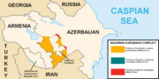 Миниатюра для Файл:Nagorno-Karabakh conflict map (pre-2020).png