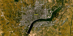 Şehrin uydu görüntüsü