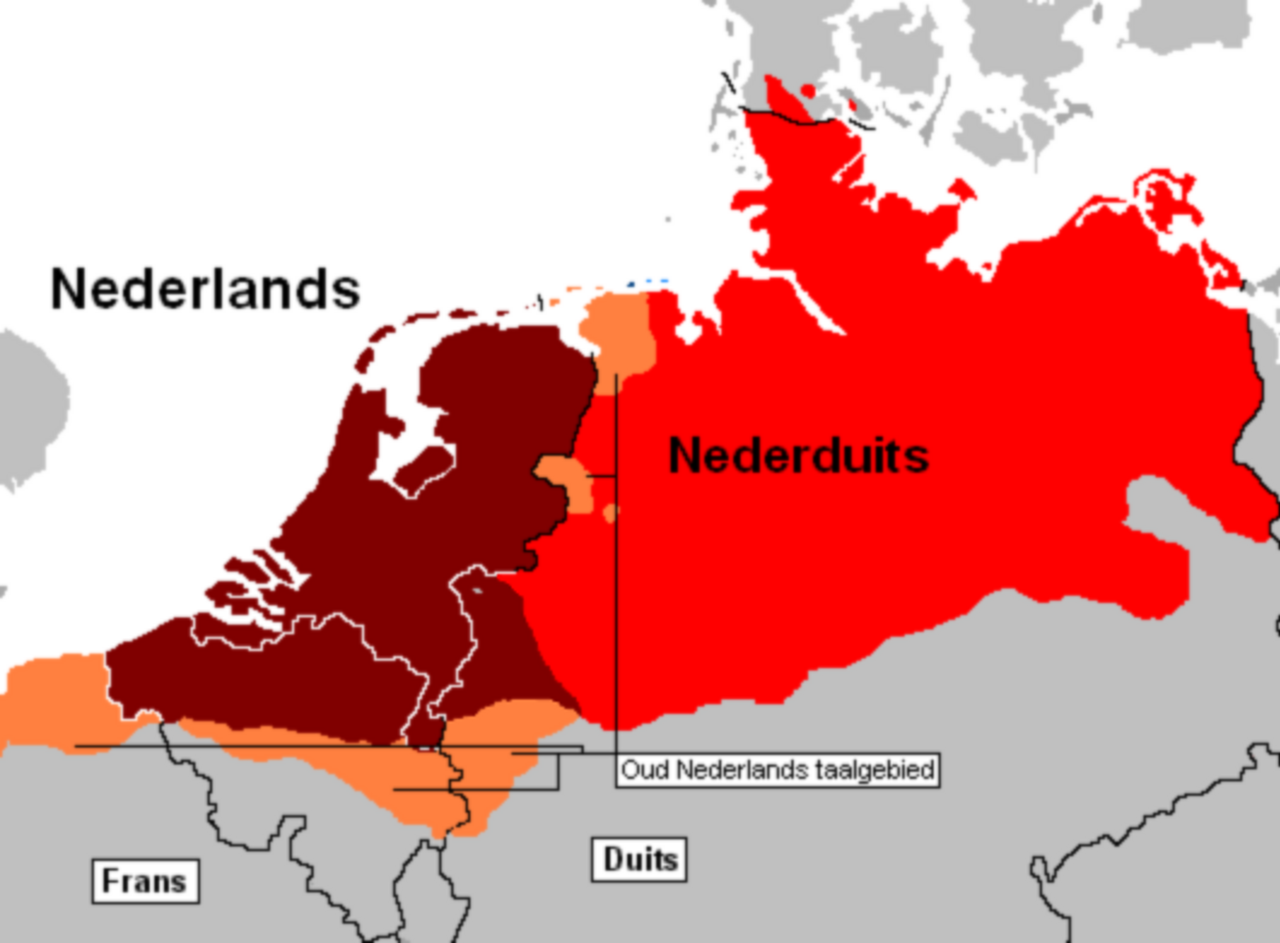 Языки нидерландов карта