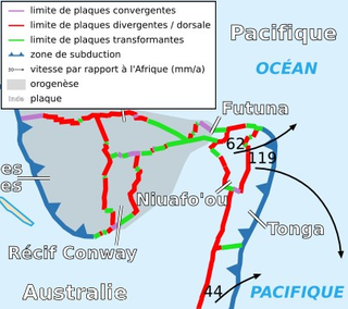 Niuafoou Plate Small tectonic plate west of Tonga