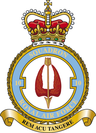 <span class="mw-page-title-main">No. 10 Squadron RAF</span> Flying squadron of the Royal Air Force