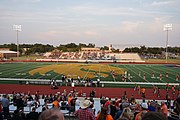 The stadium before the game