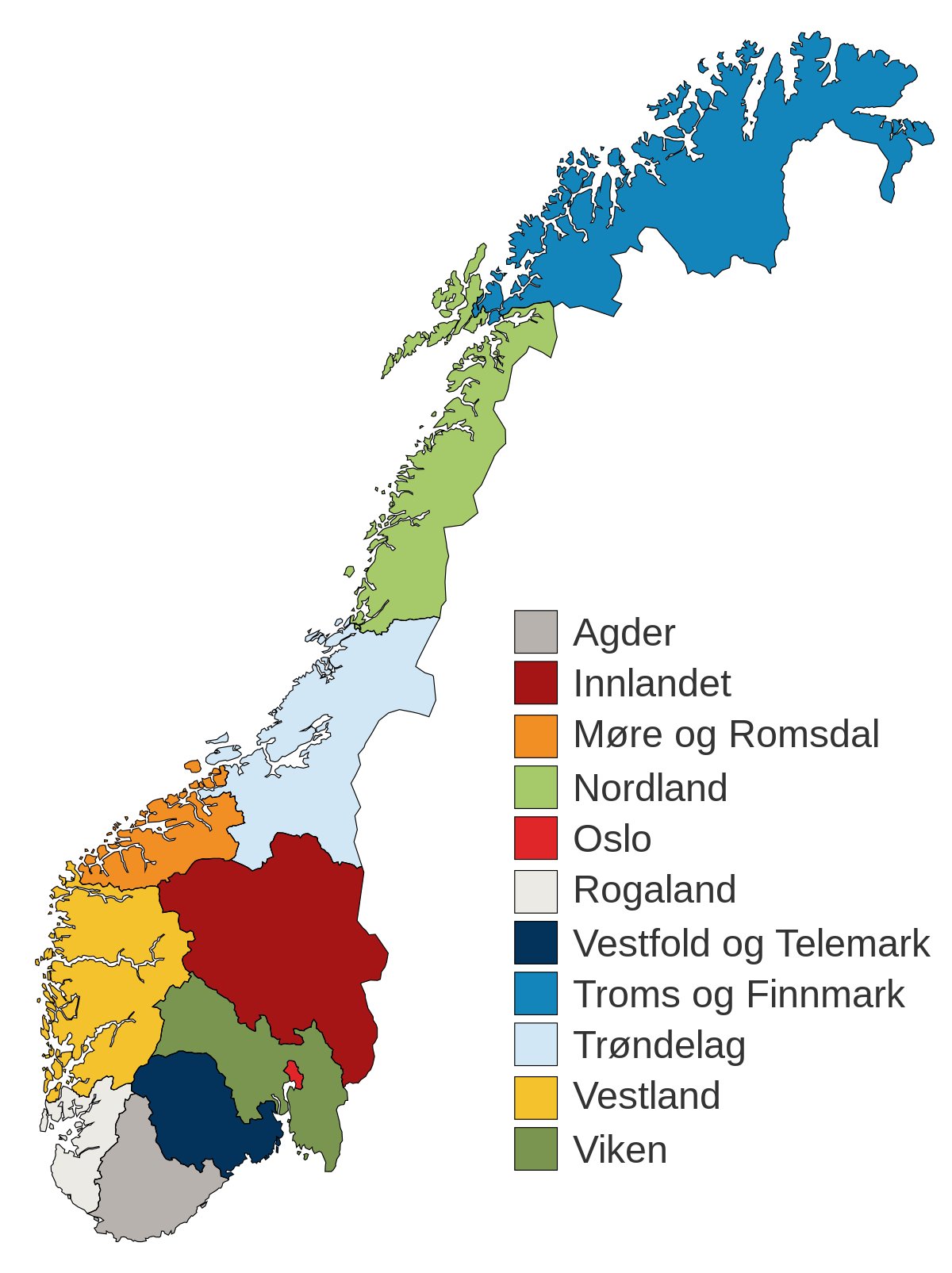 Største Byer Norge