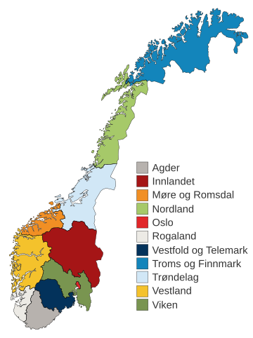 Regionale herindeling van Noorwegen