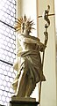 Hochaltarfigur Johannes der Täufer (heute an der Chorrückwand angebracht)