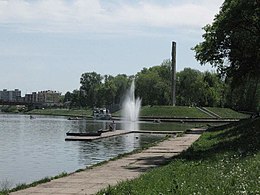 Река Ока в историческом центре города Орла (центральный парк)