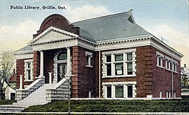 The Orillia Public Library, circa 1922 Orillia Public Library, ca. 1922.jpg