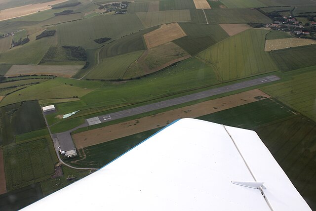 Aerial view of Saint-Inglevert Airfield.