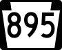 Pennsylvania Route 895 marker