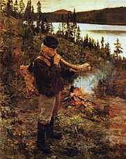 Shepherd Boy from Paanajärvi, 1892, oil on canvas