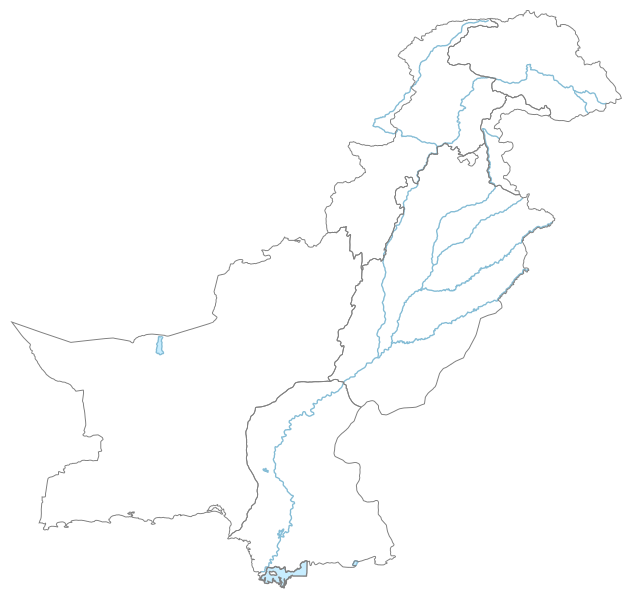 File:Pakistan provinces outline map.svg