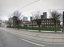 Moss Park Armoury in 2017 Panorama of Moss Park Armoury, 2017 05 06.jpg