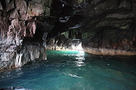 Sea cave on Papa Stour