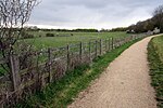 Thumbnail for File:Path by the wet-dry balancing lake (currently dry) - geograph.org.uk - 2899685.jpg