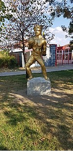 Peter Lesov's statue in Rakovski.jpg