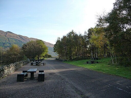 Picnic benches beside the cycle path at Firkin Point - geograph.org.uk - 1659126