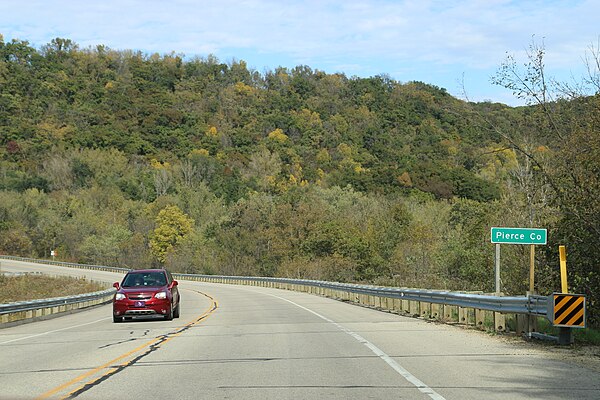 The sign for Pierce County on WIS35