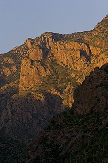 Pima Canyon Landform in the Santa Catalina Mountains, Arizona