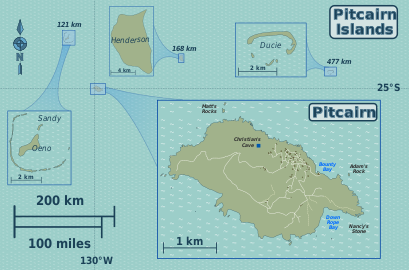 Pitcairn Islands travel map