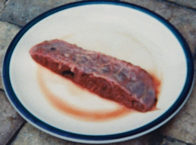  suspicious meat on a plate