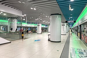 和平路站4號線站台（2023年6月）