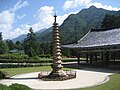 1/2 Form of a stone pagoda (historic=memorial) within a monastery.
