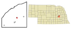 Location of Osceola, Nebraska