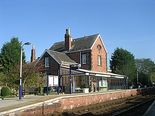 Poppleton railway station Railway station in North Yorkshire, England